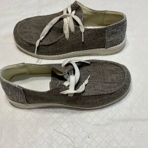 Woobling Womens Canvas Loafers Slip On Shoes Non Slip Flats  Size 39